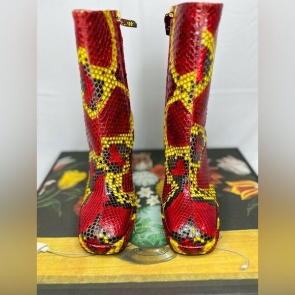 🔥 NWT Gucci Women's Python Platform Ankle Boots 🔥 - Picture 2 of 12